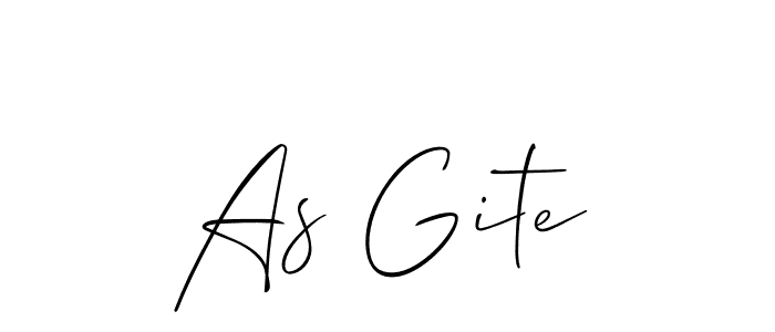 It looks lik you need a new signature style for name As Gite. Design unique handwritten (Allison_Script) signature with our free signature maker in just a few clicks. As Gite signature style 2 images and pictures png