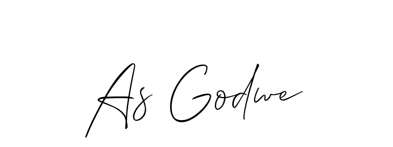 Use a signature maker to create a handwritten signature online. With this signature software, you can design (Allison_Script) your own signature for name As Godwe. As Godwe signature style 2 images and pictures png