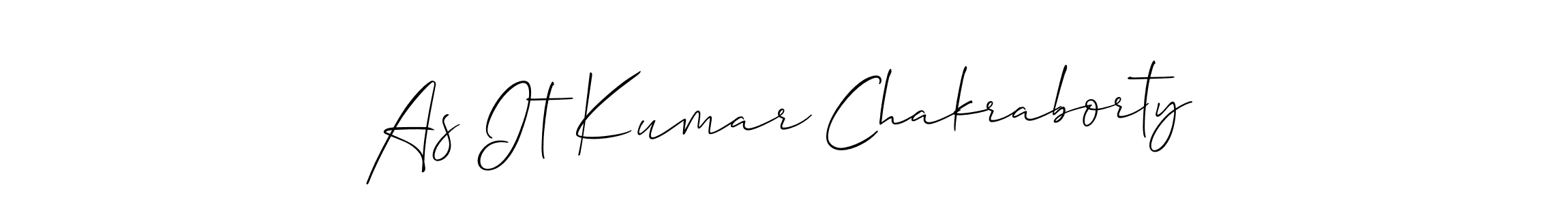 Check out images of Autograph of As It Kumar Chakraborty name. Actor As It Kumar Chakraborty Signature Style. Allison_Script is a professional sign style online. As It Kumar Chakraborty signature style 2 images and pictures png