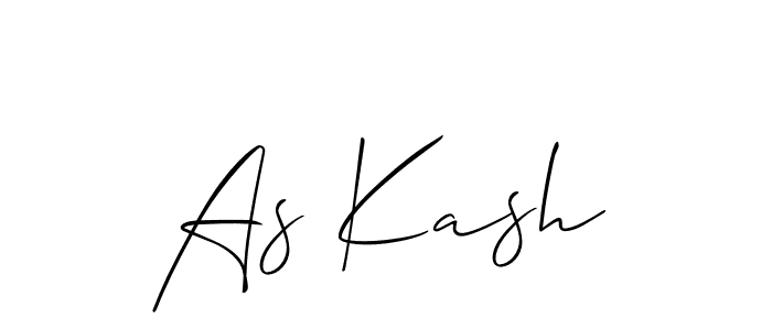 Check out images of Autograph of As Kash name. Actor As Kash Signature Style. Allison_Script is a professional sign style online. As Kash signature style 2 images and pictures png