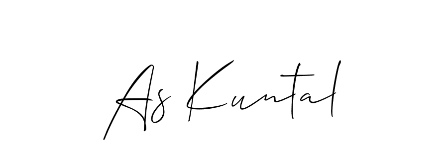 It looks lik you need a new signature style for name As Kuntal. Design unique handwritten (Allison_Script) signature with our free signature maker in just a few clicks. As Kuntal signature style 2 images and pictures png