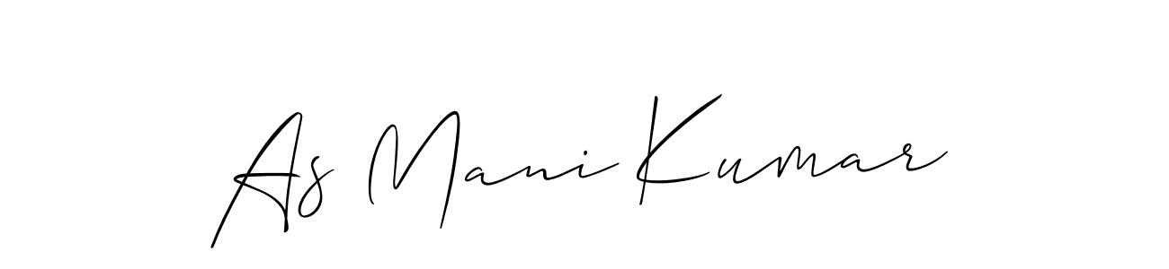 Also we have As Mani Kumar name is the best signature style. Create professional handwritten signature collection using Allison_Script autograph style. As Mani Kumar signature style 2 images and pictures png