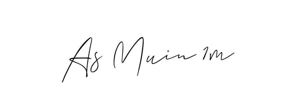 if you are searching for the best signature style for your name As Muin 1m. so please give up your signature search. here we have designed multiple signature styles  using Allison_Script. As Muin 1m signature style 2 images and pictures png
