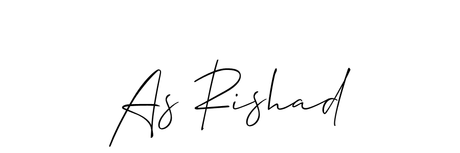 How to Draw As Rishad signature style? Allison_Script is a latest design signature styles for name As Rishad. As Rishad signature style 2 images and pictures png