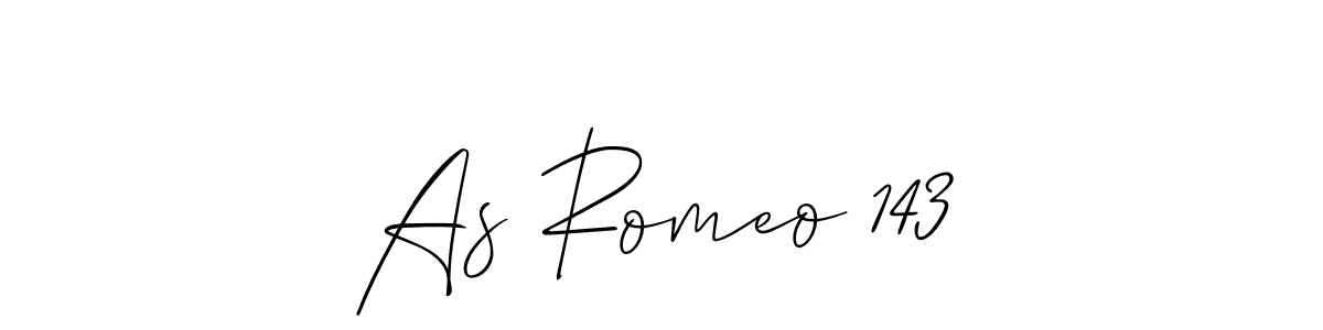 How to Draw As Romeo 143 signature style? Allison_Script is a latest design signature styles for name As Romeo 143. As Romeo 143 signature style 2 images and pictures png