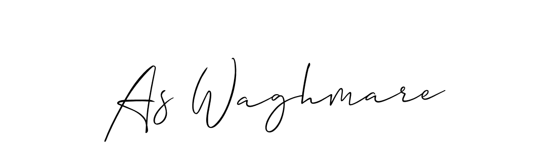 Use a signature maker to create a handwritten signature online. With this signature software, you can design (Allison_Script) your own signature for name As Waghmare. As Waghmare signature style 2 images and pictures png