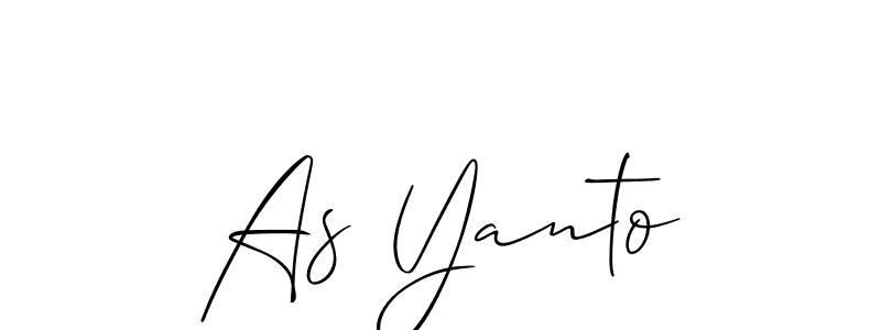 This is the best signature style for the As Yanto name. Also you like these signature font (Allison_Script). Mix name signature. As Yanto signature style 2 images and pictures png