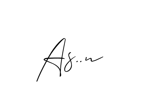 How to make As..n signature? Allison_Script is a professional autograph style. Create handwritten signature for As..n name. As..n signature style 2 images and pictures png