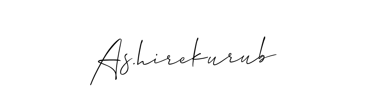 Make a short As.hirekurub signature style. Manage your documents anywhere anytime using Allison_Script. Create and add eSignatures, submit forms, share and send files easily. As.hirekurub signature style 2 images and pictures png