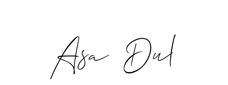 How to Draw Asa  Dul signature style? Allison_Script is a latest design signature styles for name Asa  Dul. Asa  Dul signature style 2 images and pictures png
