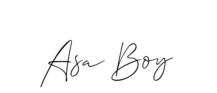 It looks lik you need a new signature style for name Asa Boy. Design unique handwritten (Allison_Script) signature with our free signature maker in just a few clicks. Asa Boy signature style 2 images and pictures png