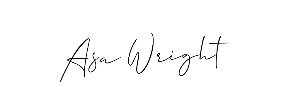 Allison_Script is a professional signature style that is perfect for those who want to add a touch of class to their signature. It is also a great choice for those who want to make their signature more unique. Get Asa Wright name to fancy signature for free. Asa Wright signature style 2 images and pictures png