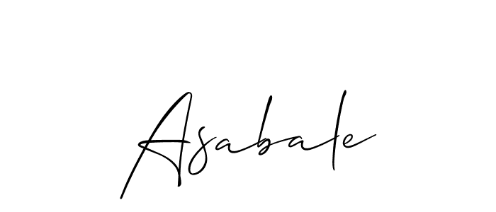 Once you've used our free online signature maker to create your best signature Allison_Script style, it's time to enjoy all of the benefits that Asabale name signing documents. Asabale signature style 2 images and pictures png