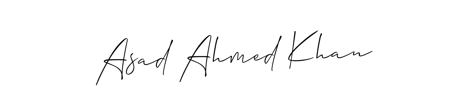 Make a beautiful signature design for name Asad Ahmed Khan. Use this online signature maker to create a handwritten signature for free. Asad Ahmed Khan signature style 2 images and pictures png