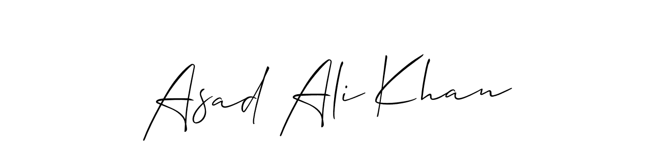 Make a short Asad Ali Khan signature style. Manage your documents anywhere anytime using Allison_Script. Create and add eSignatures, submit forms, share and send files easily. Asad Ali Khan signature style 2 images and pictures png