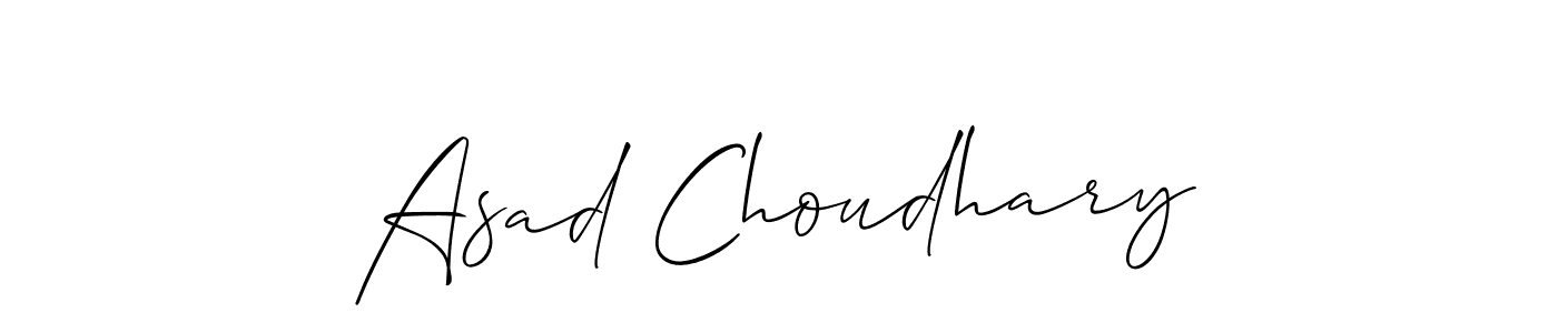 Create a beautiful signature design for name Asad Choudhary. With this signature (Allison_Script) fonts, you can make a handwritten signature for free. Asad Choudhary signature style 2 images and pictures png