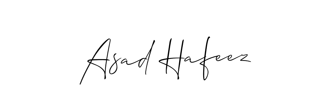 You should practise on your own different ways (Allison_Script) to write your name (Asad Hafeez) in signature. don't let someone else do it for you. Asad Hafeez signature style 2 images and pictures png