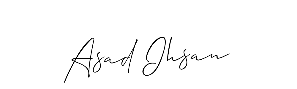 Asad Ihsan stylish signature style. Best Handwritten Sign (Allison_Script) for my name. Handwritten Signature Collection Ideas for my name Asad Ihsan. Asad Ihsan signature style 2 images and pictures png