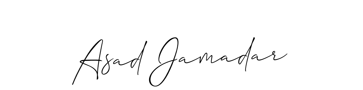 Create a beautiful signature design for name Asad Jamadar. With this signature (Allison_Script) fonts, you can make a handwritten signature for free. Asad Jamadar signature style 2 images and pictures png