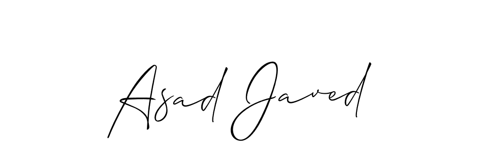Allison_Script is a professional signature style that is perfect for those who want to add a touch of class to their signature. It is also a great choice for those who want to make their signature more unique. Get Asad Javed name to fancy signature for free. Asad Javed signature style 2 images and pictures png