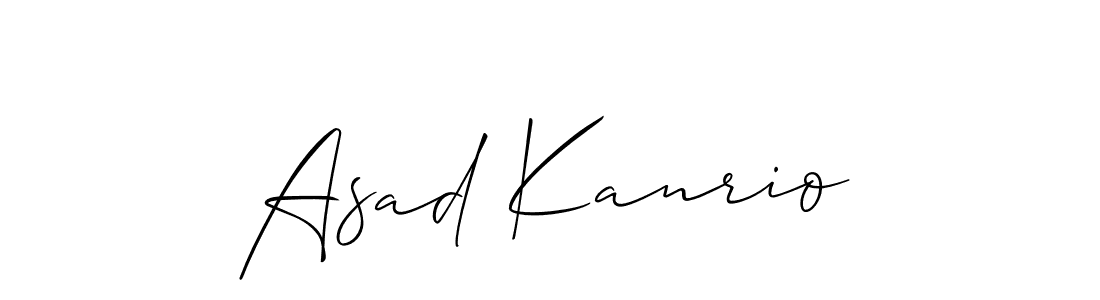 How to make Asad Kanrio signature? Allison_Script is a professional autograph style. Create handwritten signature for Asad Kanrio name. Asad Kanrio signature style 2 images and pictures png