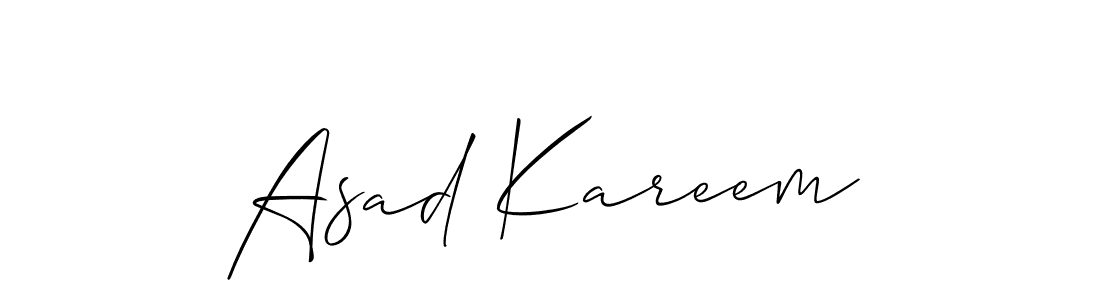 Also You can easily find your signature by using the search form. We will create Asad Kareem name handwritten signature images for you free of cost using Allison_Script sign style. Asad Kareem signature style 2 images and pictures png