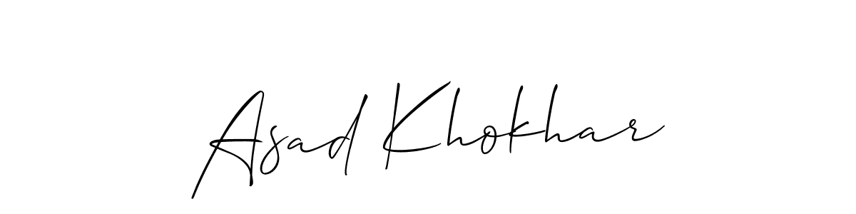 Once you've used our free online signature maker to create your best signature Allison_Script style, it's time to enjoy all of the benefits that Asad Khokhar name signing documents. Asad Khokhar signature style 2 images and pictures png