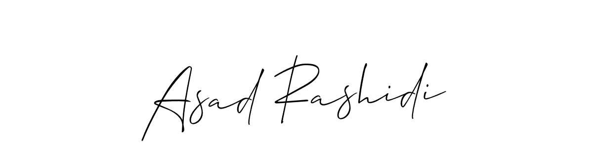 Allison_Script is a professional signature style that is perfect for those who want to add a touch of class to their signature. It is also a great choice for those who want to make their signature more unique. Get Asad Rashidi name to fancy signature for free. Asad Rashidi signature style 2 images and pictures png