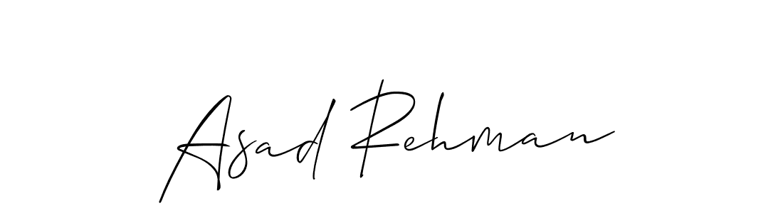 Make a short Asad Rehman signature style. Manage your documents anywhere anytime using Allison_Script. Create and add eSignatures, submit forms, share and send files easily. Asad Rehman signature style 2 images and pictures png