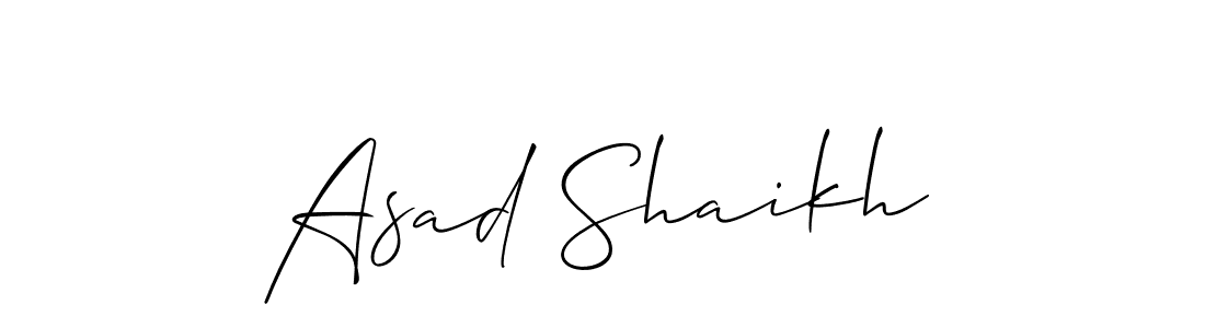 Allison_Script is a professional signature style that is perfect for those who want to add a touch of class to their signature. It is also a great choice for those who want to make their signature more unique. Get Asad Shaikh name to fancy signature for free. Asad Shaikh signature style 2 images and pictures png