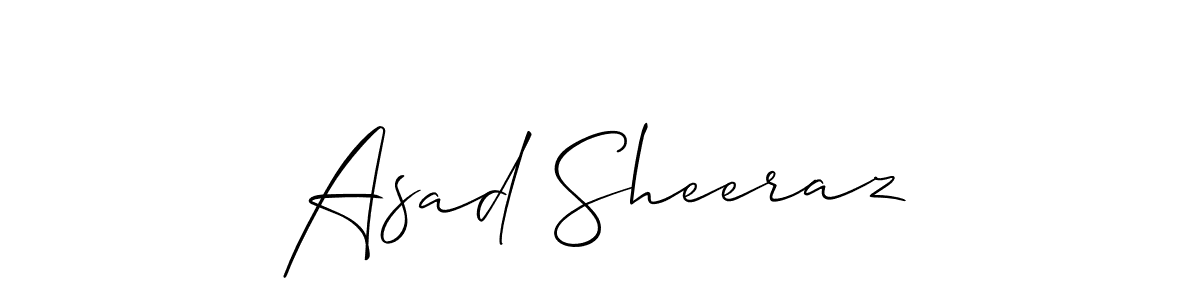 Also You can easily find your signature by using the search form. We will create Asad Sheeraz name handwritten signature images for you free of cost using Allison_Script sign style. Asad Sheeraz signature style 2 images and pictures png