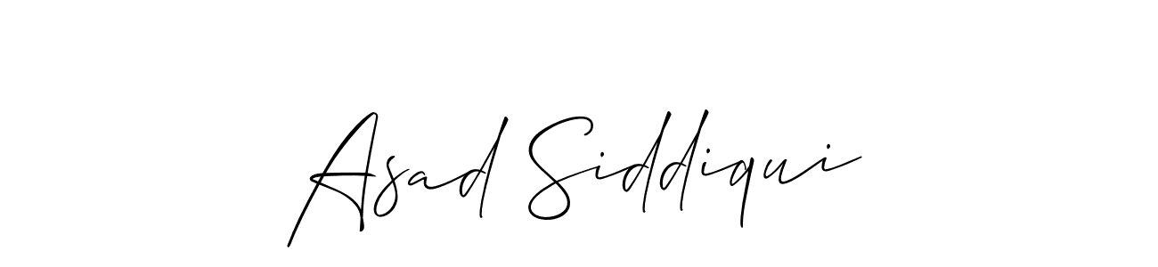 Use a signature maker to create a handwritten signature online. With this signature software, you can design (Allison_Script) your own signature for name Asad Siddiqui. Asad Siddiqui signature style 2 images and pictures png