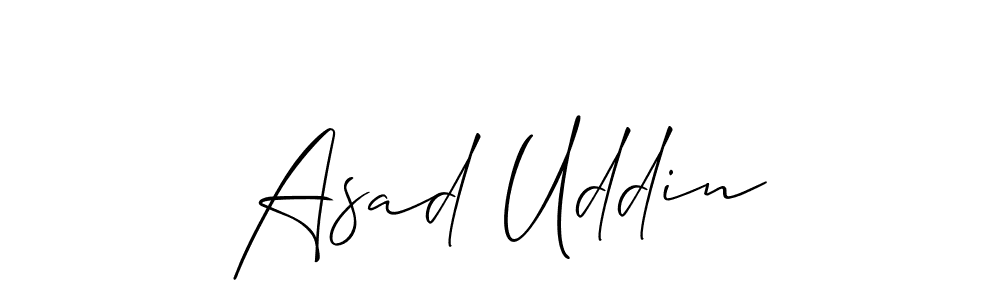 Make a beautiful signature design for name Asad Uddin. With this signature (Allison_Script) style, you can create a handwritten signature for free. Asad Uddin signature style 2 images and pictures png