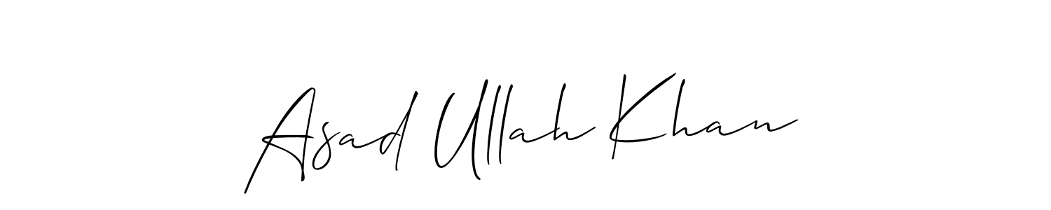 Create a beautiful signature design for name Asad Ullah Khan. With this signature (Allison_Script) fonts, you can make a handwritten signature for free. Asad Ullah Khan signature style 2 images and pictures png