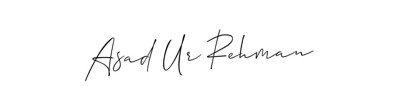 You should practise on your own different ways (Allison_Script) to write your name (Asad Ur Rehman) in signature. don't let someone else do it for you. Asad Ur Rehman signature style 2 images and pictures png