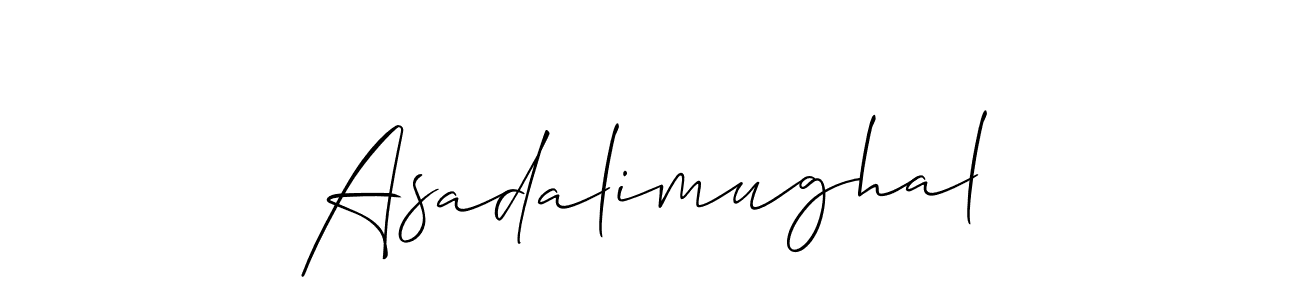 The best way (Allison_Script) to make a short signature is to pick only two or three words in your name. The name Asadalimughal include a total of six letters. For converting this name. Asadalimughal signature style 2 images and pictures png