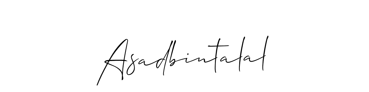 How to Draw Asadbintalal signature style? Allison_Script is a latest design signature styles for name Asadbintalal. Asadbintalal signature style 2 images and pictures png