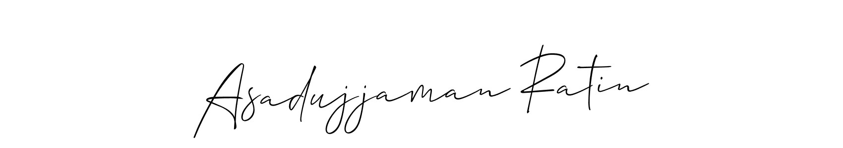 How to make Asadujjaman Ratin signature? Allison_Script is a professional autograph style. Create handwritten signature for Asadujjaman Ratin name. Asadujjaman Ratin signature style 2 images and pictures png