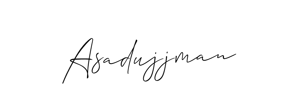 Also You can easily find your signature by using the search form. We will create Asadujjman name handwritten signature images for you free of cost using Allison_Script sign style. Asadujjman signature style 2 images and pictures png