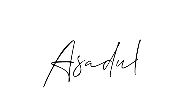Make a beautiful signature design for name Asadul. With this signature (Allison_Script) style, you can create a handwritten signature for free. Asadul signature style 2 images and pictures png