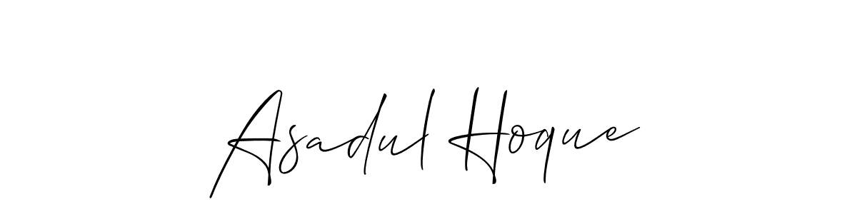 Make a beautiful signature design for name Asadul Hoque. With this signature (Allison_Script) style, you can create a handwritten signature for free. Asadul Hoque signature style 2 images and pictures png