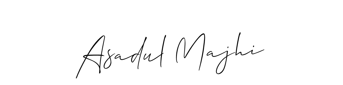 You should practise on your own different ways (Allison_Script) to write your name (Asadul Majhi) in signature. don't let someone else do it for you. Asadul Majhi signature style 2 images and pictures png