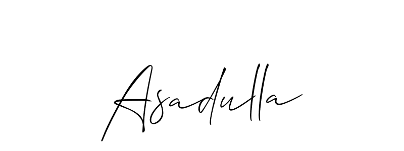 Once you've used our free online signature maker to create your best signature Allison_Script style, it's time to enjoy all of the benefits that Asadulla name signing documents. Asadulla signature style 2 images and pictures png