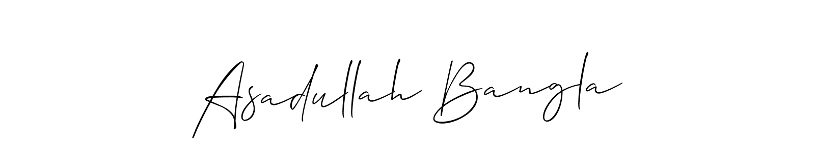 Also we have Asadullah Bangla name is the best signature style. Create professional handwritten signature collection using Allison_Script autograph style. Asadullah Bangla signature style 2 images and pictures png