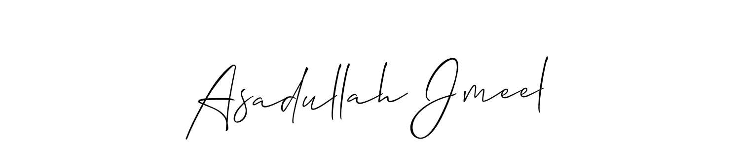 Check out images of Autograph of Asadullah Jmeel name. Actor Asadullah Jmeel Signature Style. Allison_Script is a professional sign style online. Asadullah Jmeel signature style 2 images and pictures png