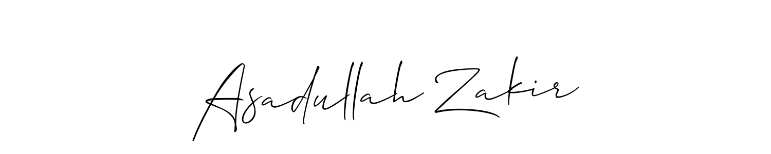 It looks lik you need a new signature style for name Asadullah Zakir. Design unique handwritten (Allison_Script) signature with our free signature maker in just a few clicks. Asadullah Zakir signature style 2 images and pictures png
