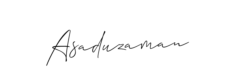 Use a signature maker to create a handwritten signature online. With this signature software, you can design (Allison_Script) your own signature for name Asaduzaman. Asaduzaman signature style 2 images and pictures png