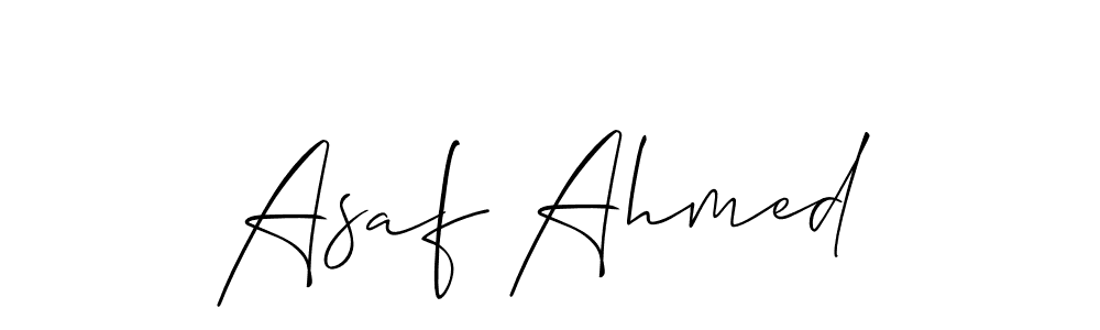 You should practise on your own different ways (Allison_Script) to write your name (Asaf Ahmed) in signature. don't let someone else do it for you. Asaf Ahmed signature style 2 images and pictures png