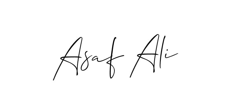 Asaf Ali stylish signature style. Best Handwritten Sign (Allison_Script) for my name. Handwritten Signature Collection Ideas for my name Asaf Ali. Asaf Ali signature style 2 images and pictures png