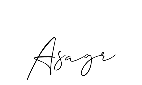 It looks lik you need a new signature style for name Asagr. Design unique handwritten (Allison_Script) signature with our free signature maker in just a few clicks. Asagr signature style 2 images and pictures png